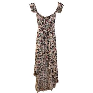 ILLA ILLA Romantic High / Low Off-Shoulder Dress